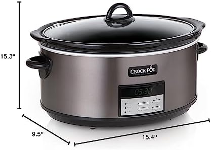 Crock-Pot 8 Quart Programmable Slow Cooker with Auto Warm T2I5