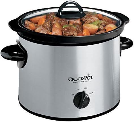 Crock-Pot 3 Quart Manual Slow Cooker – Silver QO15