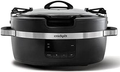 Crock-Pot Thermoshield 6 Quart Slow Cooker with Carry Handles 1UGE