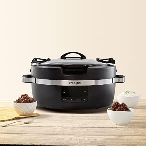 Crock-Pot Thermoshield 6 Quart Slow Cooker with Carry Handles 1UGE