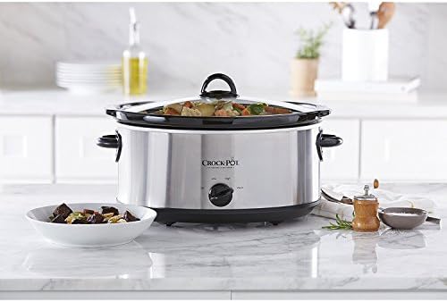 Crock-Pot 7 Quart Oval Manual Slow Cooker – Stainless Steel GA41