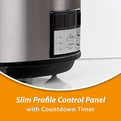 Crock-Pot 8 Quart Programmable Slow Cooker with Auto Warm T2I5