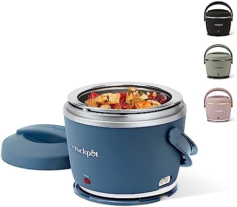 Crock-Pot Electric Lunch Box Food Warmer 20oz – Faded Blue AN2Q