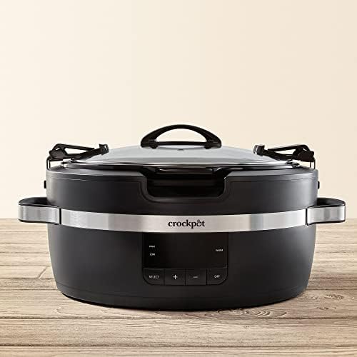 Crock-Pot Thermoshield 6 Quart Slow Cooker with Carry Handles 1UGE