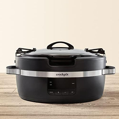 Crock-Pot Thermoshield 6 Quart Slow Cooker with Carry Handles 1UGE