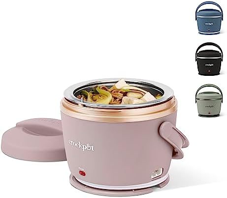 Crock-Pot Electric Lunch Box Food Warmer 20oz – Blush Pink 03QN