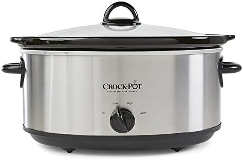 Crock-Pot 7 Quart Oval Manual Slow Cooker – Stainless Steel GA41