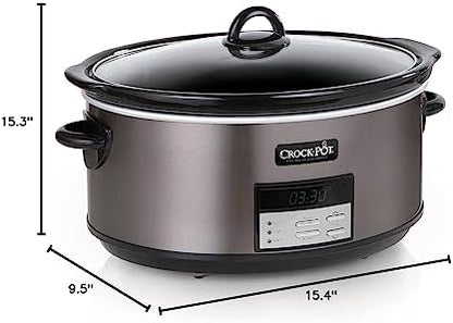 Crock-Pot 8 Quart Programmable Slow Cooker with Auto Warm T2I5