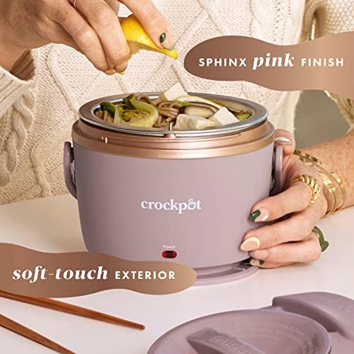 Crock-Pot Electric Lunch Box Food Warmer 20oz – Blush Pink 03QN
