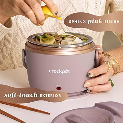 Crock-Pot Electric Lunch Box Food Warmer 20oz – Blush Pink 03QN