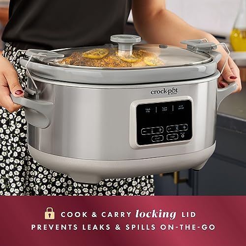 Crock-Pot 7 Quart Programmable Cook & Carry Slow Cooker 5XMD