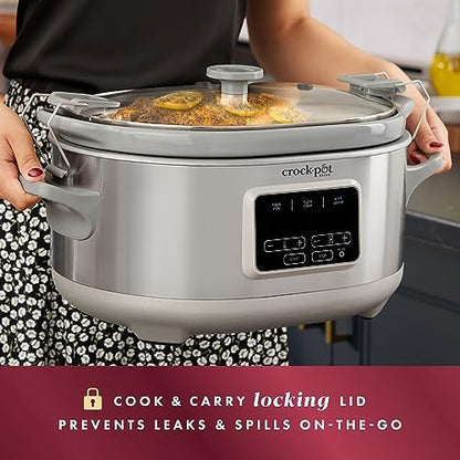 Crock-Pot 7 Quart Programmable Cook & Carry Slow Cooker 5XMD