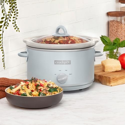 Crock-Pot 4.5 Quart Manual Slow Cooker – Macaroon Blue ETJF