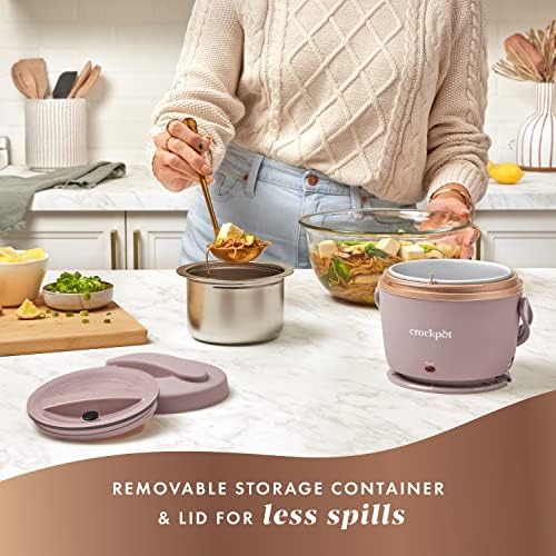 Crock-Pot Electric Lunch Box Food Warmer 20oz – Blush Pink 03QN