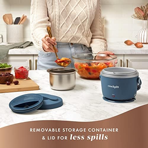 Crock-Pot Electric Lunch Box Food Warmer 20oz – Faded Blue AN2Q