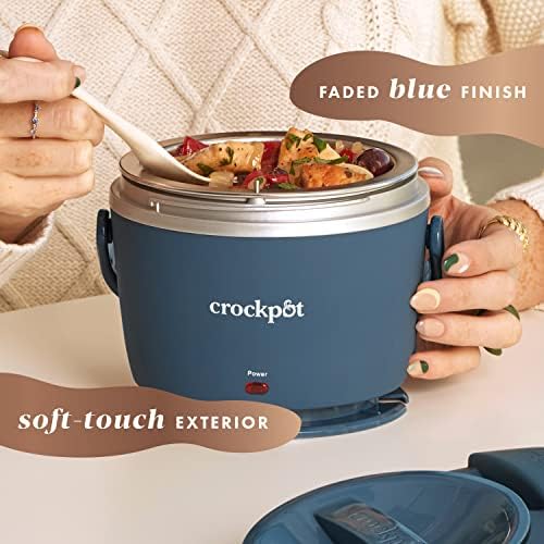 Crock-Pot Electric Lunch Box Food Warmer 20oz – Faded Blue AN2Q