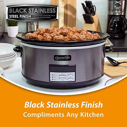 Crock-Pot 8 Quart Programmable Slow Cooker with Auto Warm T2I5