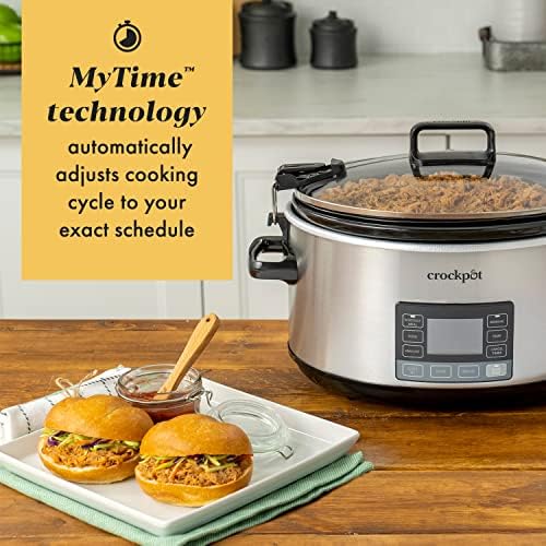 Crock-Pot 7 Quart Portable Programmable Slow Cooker with Timer 741S