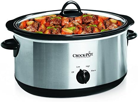 Crock-Pot 7 Quart Oval Manual Slow Cooker – Stainless Steel GA41