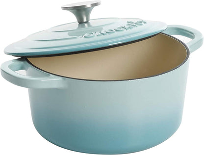 Crock-Pot 3 Quart Enameled Cast Iron Dutch Oven – Aqua WBA5