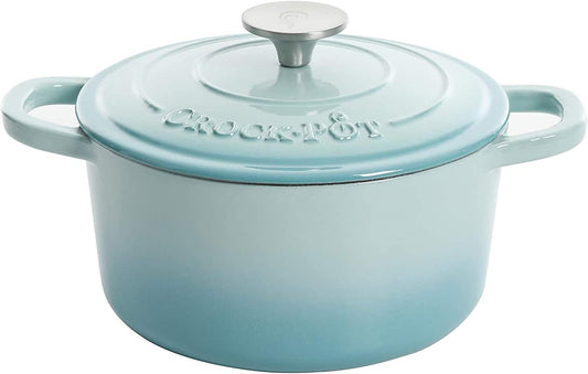 Crock-Pot 3 Quart Enameled Cast Iron Dutch Oven – Aqua WBA5