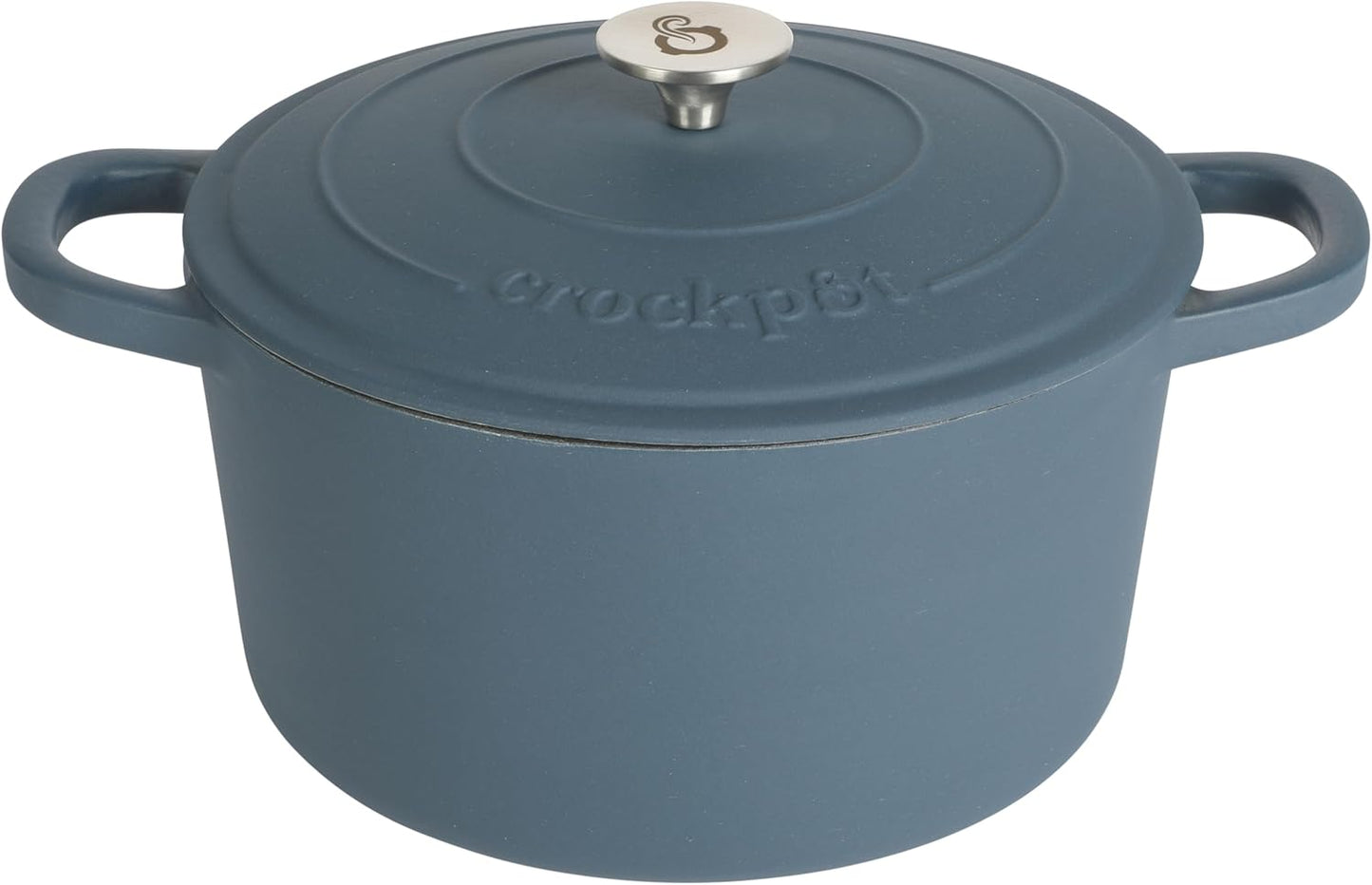 Crock-Pot 3 Quart Enameled Cast Iron Dutch Oven – Aqua WBA5