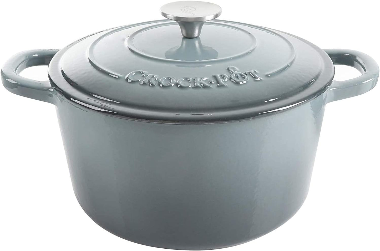 Crock-Pot 3 Quart Enameled Cast Iron Dutch Oven – Aqua WBA5