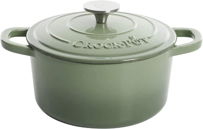 Crock-Pot 3 Quart Enameled Cast Iron Dutch Oven – Aqua WBA5