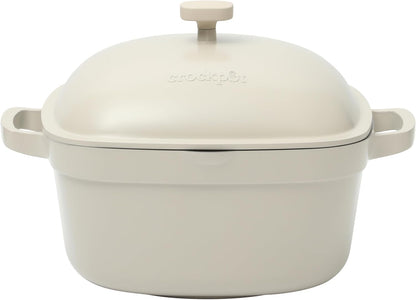 Crock-Pot 3 Quart Enameled Cast Iron Dutch Oven – Aqua WBA5