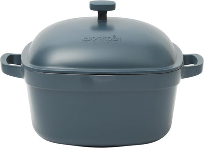 Crock-Pot 3 Quart Enameled Cast Iron Dutch Oven – Aqua WBA5