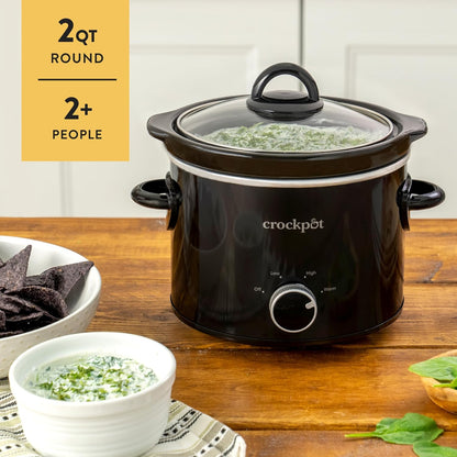 Crock-Pot 2 Quart Mini Slow Cooker – Classic Compact Cooker AY2N